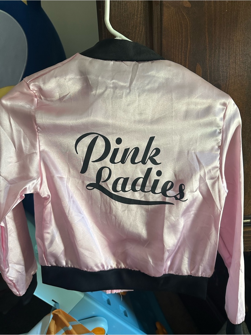 Pink Ladies Satin Bomber Jacket - Pink